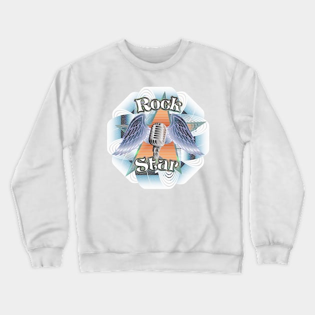 Rock Star Crewneck Sweatshirt by iZiets